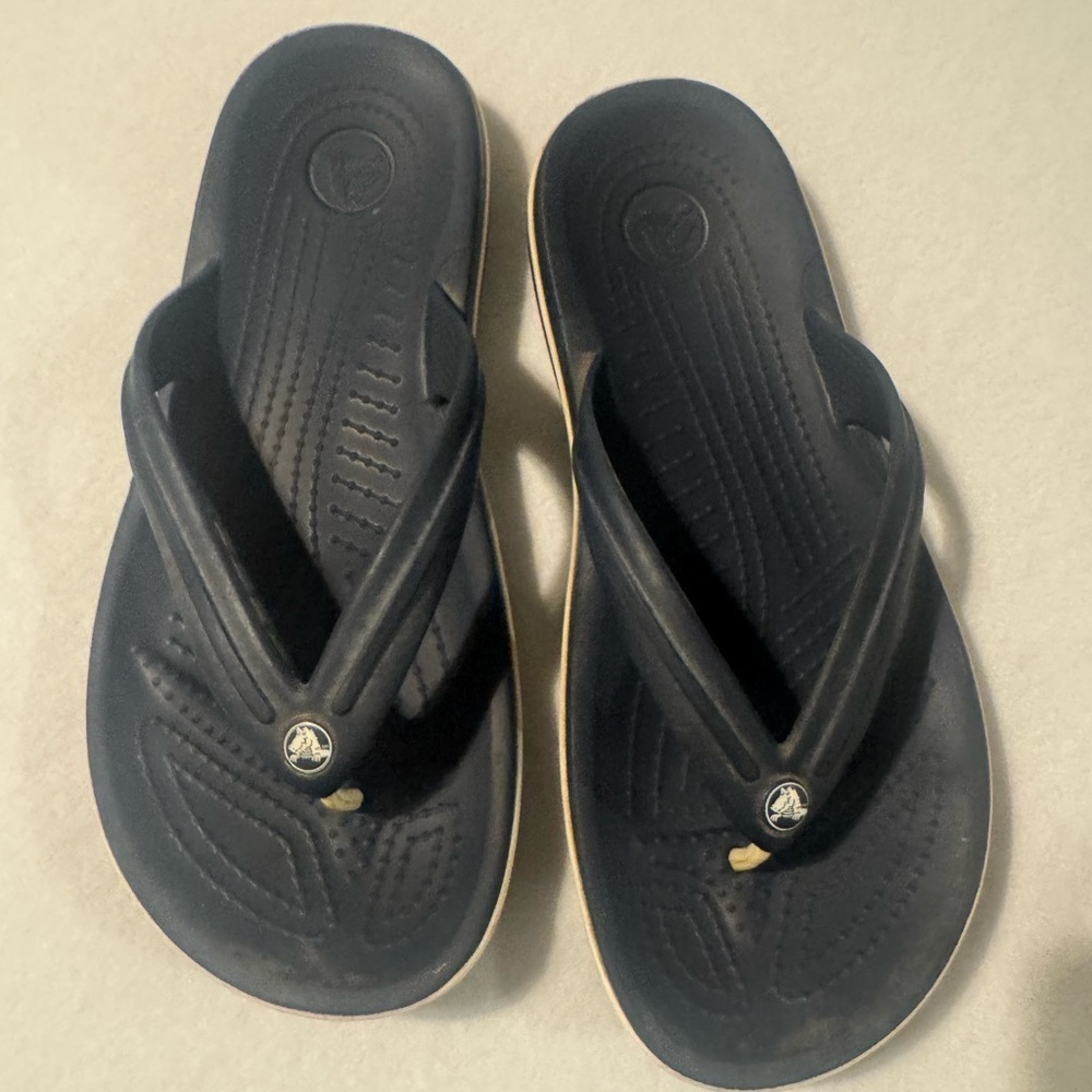 CROCS Navy Flip Flops